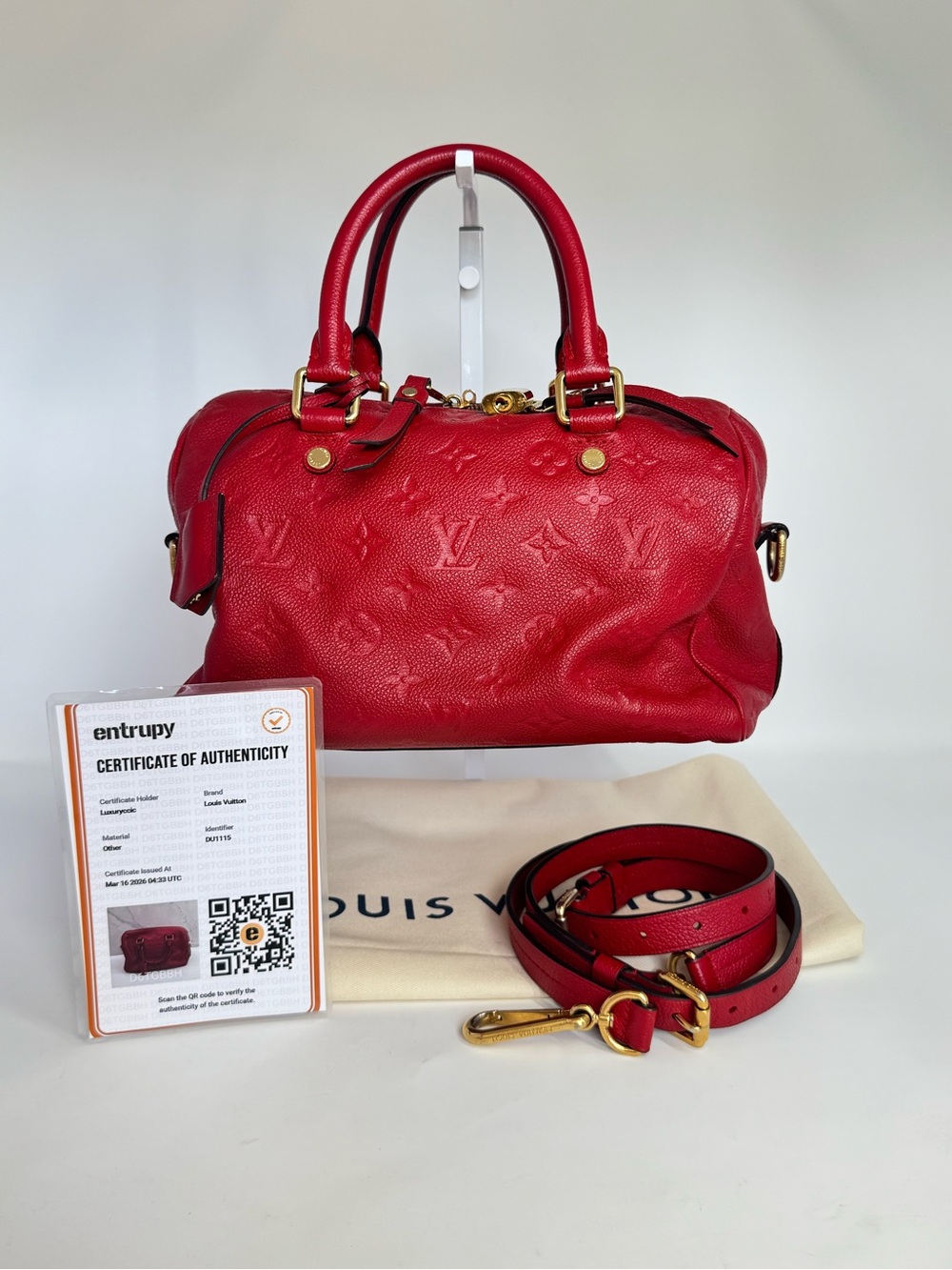 Authentic Louis Vuitton Speedy Bandouliere 25